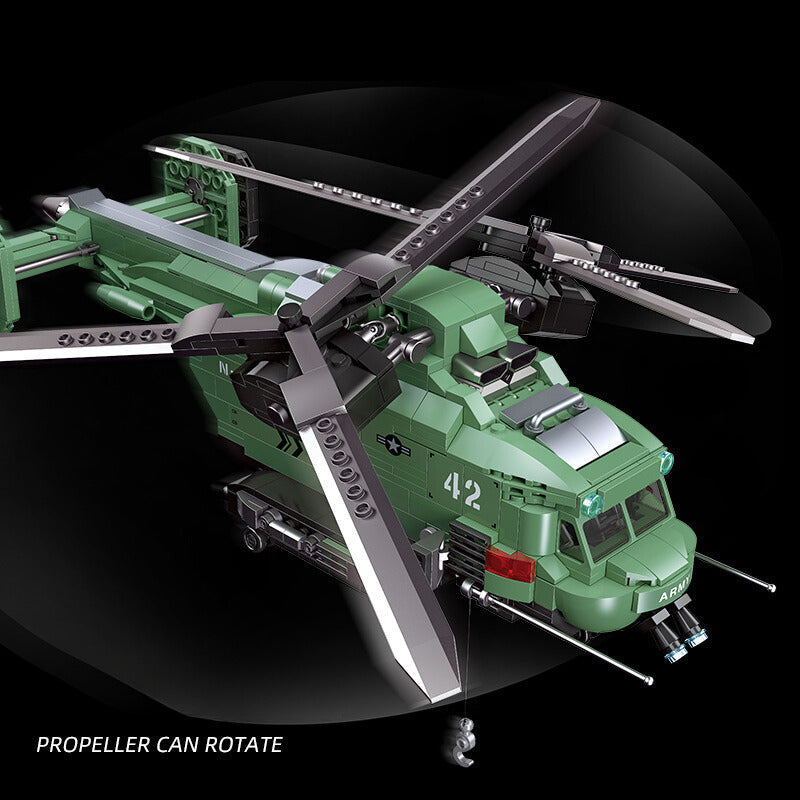 Valor Guard Twin Rotor Helicopter - Mil-Blox - Mil-Blox