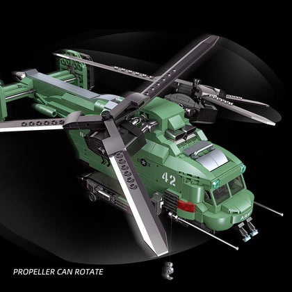 Valor Guard Twin Rotor Helicopter - Mil-Blox