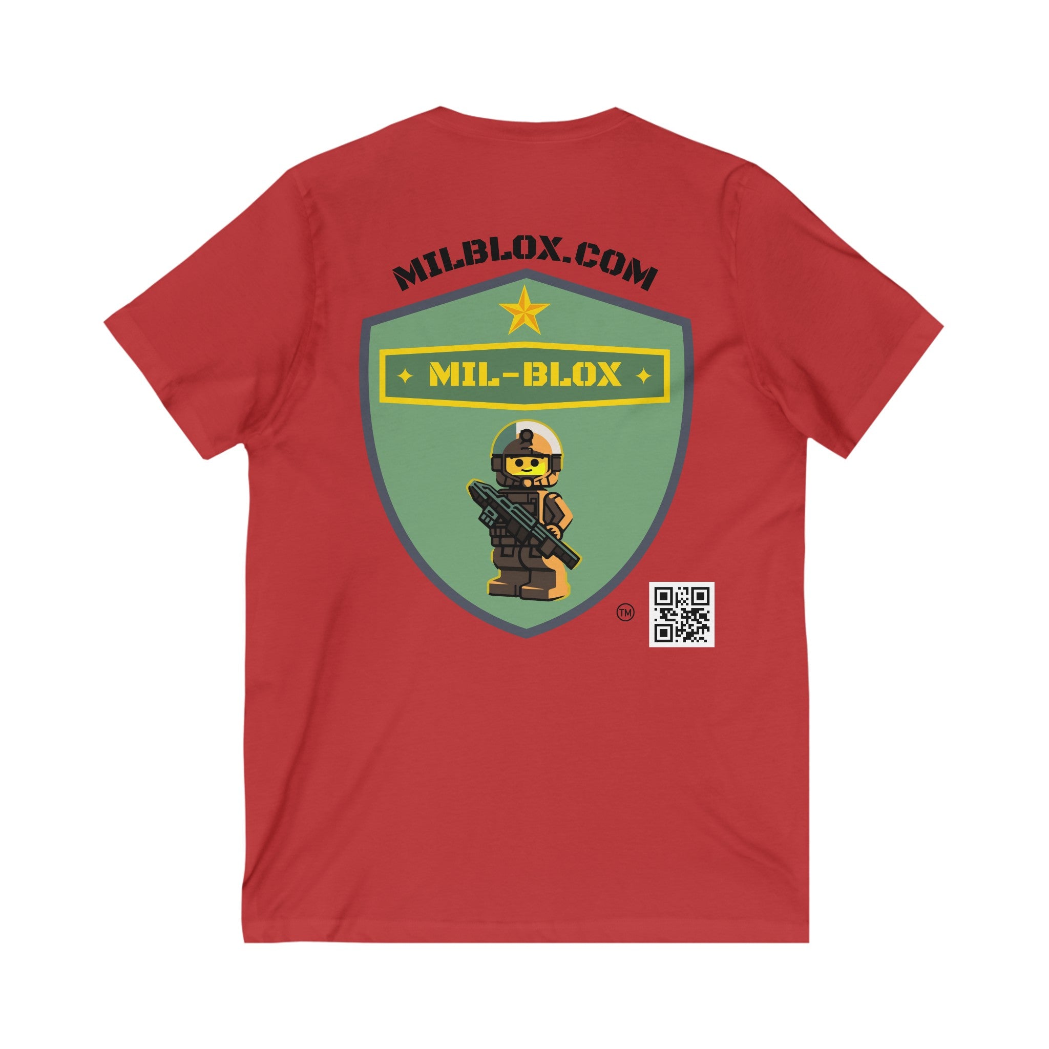 Mil-Blox - Women's V-Neck Jersey Short Sleeve - Mil-Blox