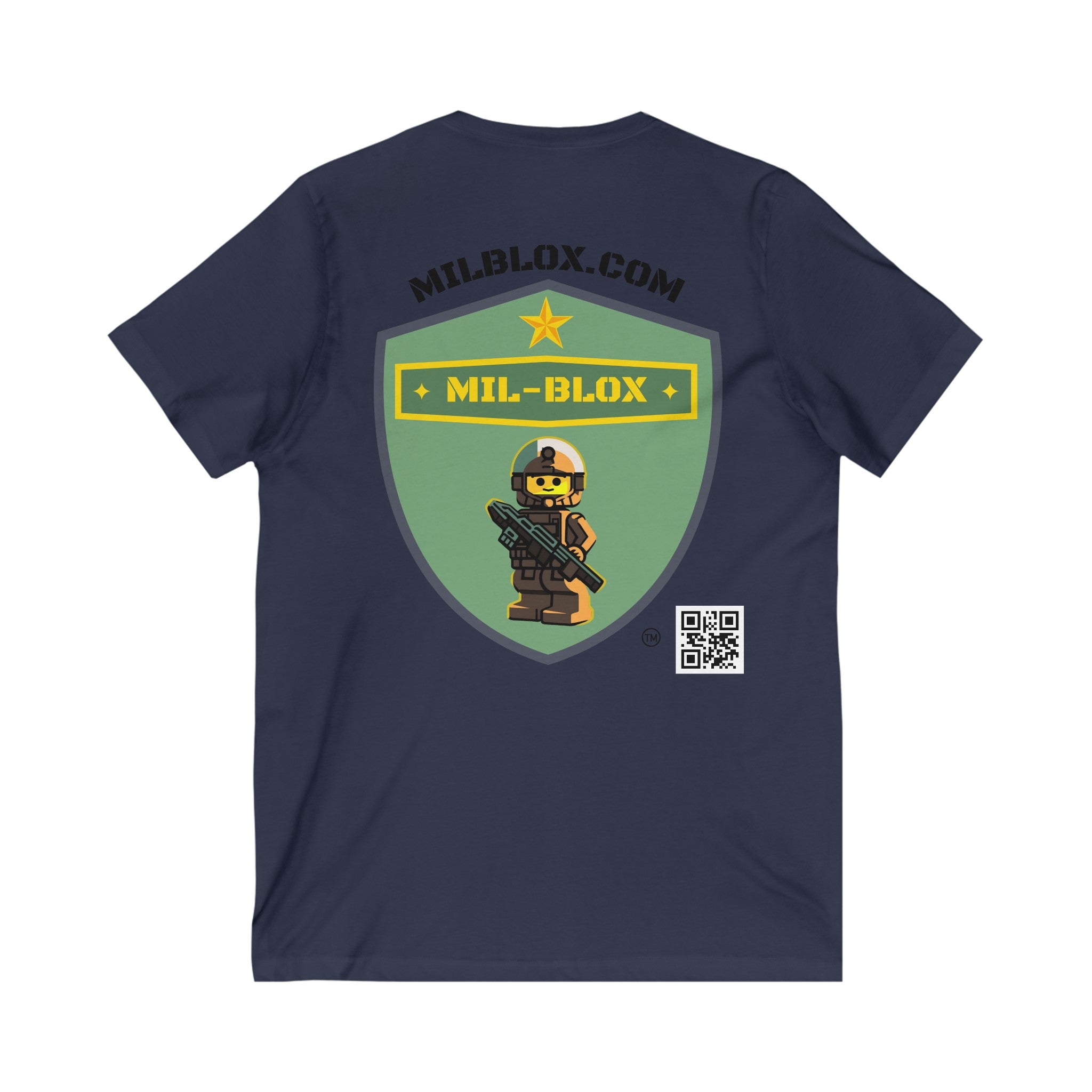 Mil-Blox - Women's V-Neck Jersey Short Sleeve - Mil-Blox