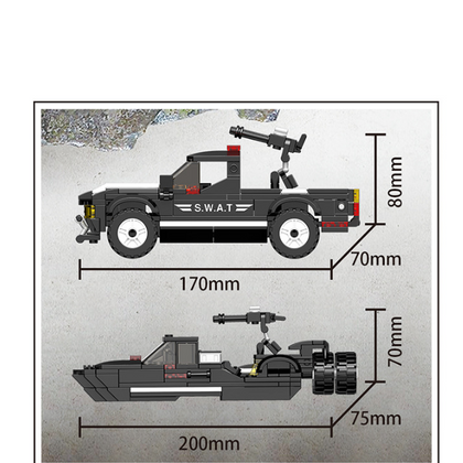 SWAT Rapid Pick Up Truck / Patrol Boat - Mil-Blox