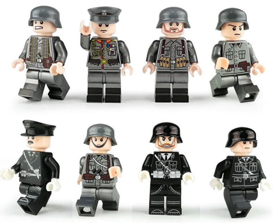 WWII - German Axis Forces - 8 Man Mixed Squad - Mil-Blox - Mil-Blox