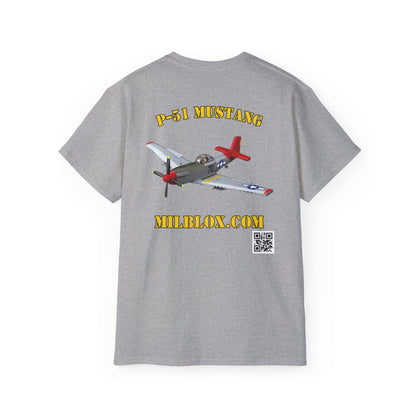 Mil-Blox - P-51 Mustang - Unisex Ultra Cotton Tee