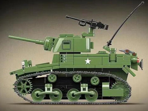 WWII - M3A1 - Stuart Light Tank - Mil-Blox - Mil-Blox
