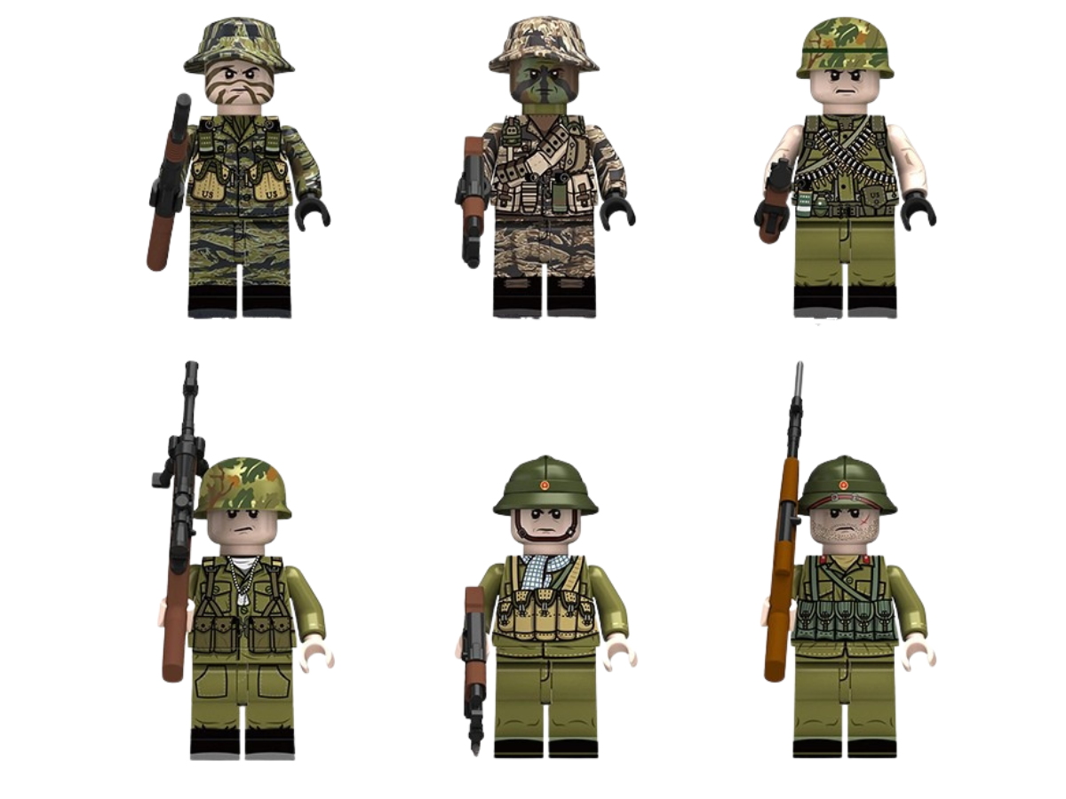 Vietnam Era 6 Man Set - Mil-Blox