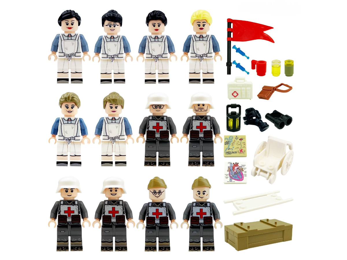 WWII - German Field Hospital Staff - 12 Man - Mil-Blox