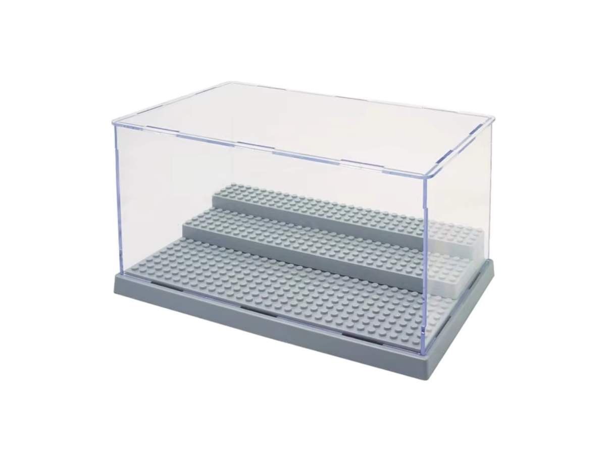 Large Adjustable Multi-Level Display Box - Grey - Mil-Blox