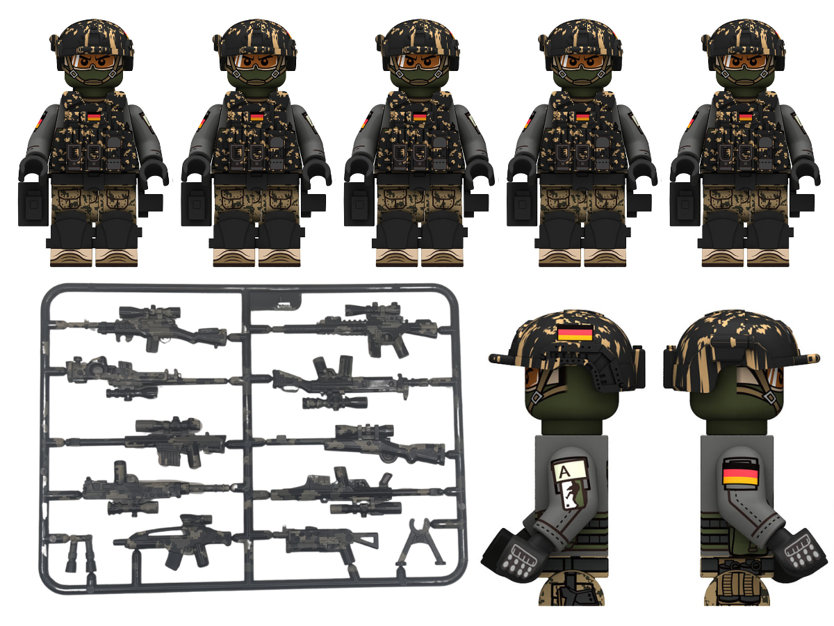 German Bundeswehr Federal Defense 5 Man Squad - Mil-Blox