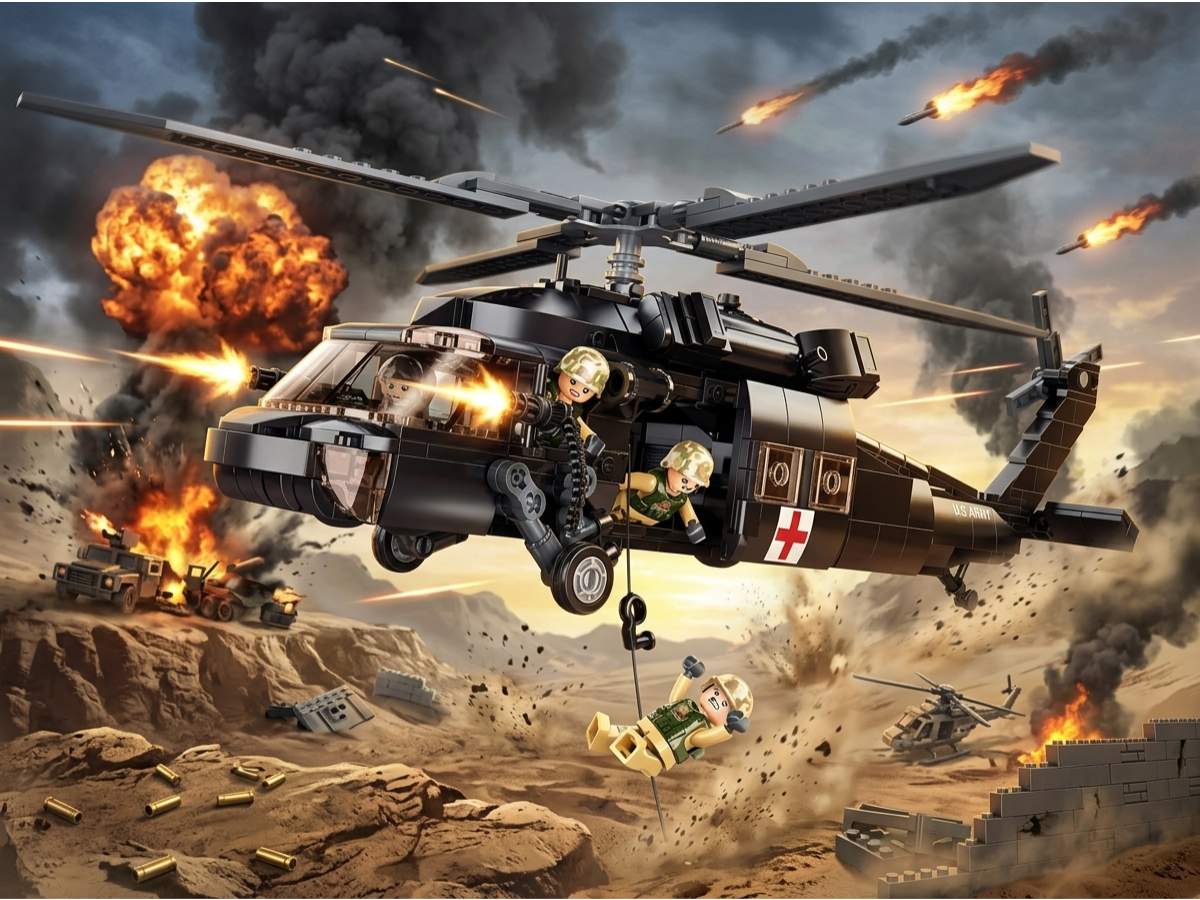 Medivac Blackhawk Helicopter - Mil-Blox