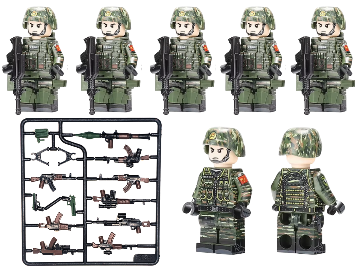 Chinese Snow Leopards Commandos 5-Man Squad - Mil-Blox