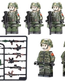 Chinese Snow Leopards Commandos 5-Man Squad - Mil-Blox