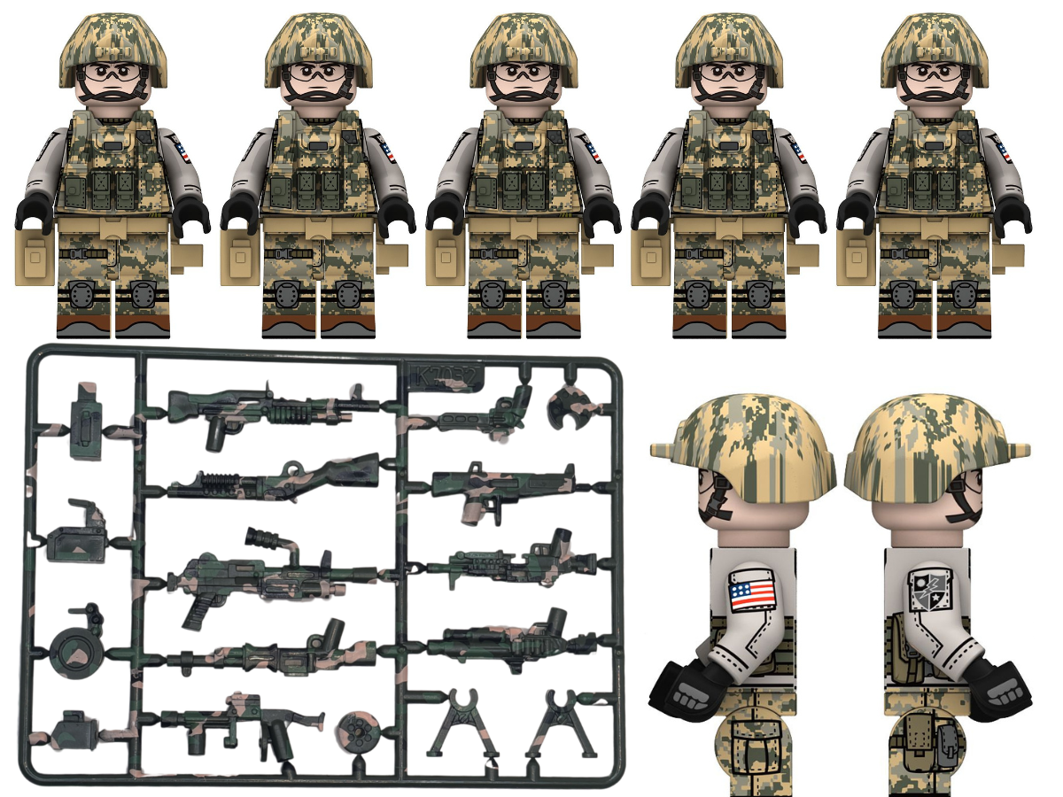 U.S. CIA Contractor 5 Man Squad - Mil-Blox