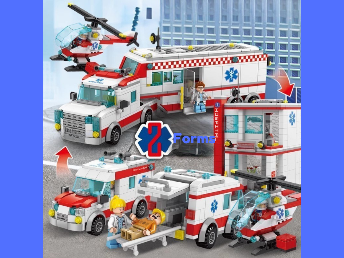 Hospital, Ambulance and Life Flight Set / Mobile Hospital - Mil-Blox