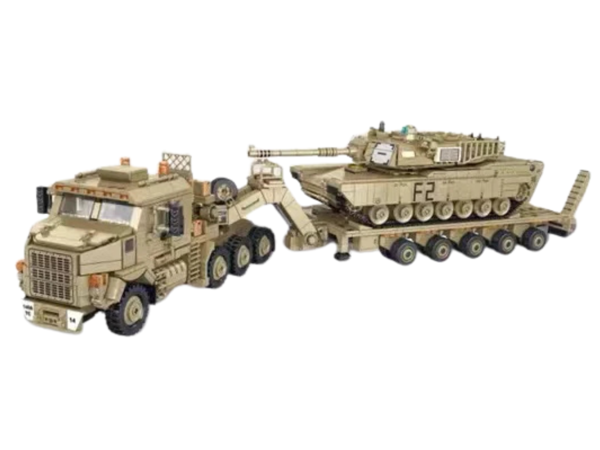 M1070 Tank Transport and M1A2 Abrams Tank - Legendary Series - Mil-Blox