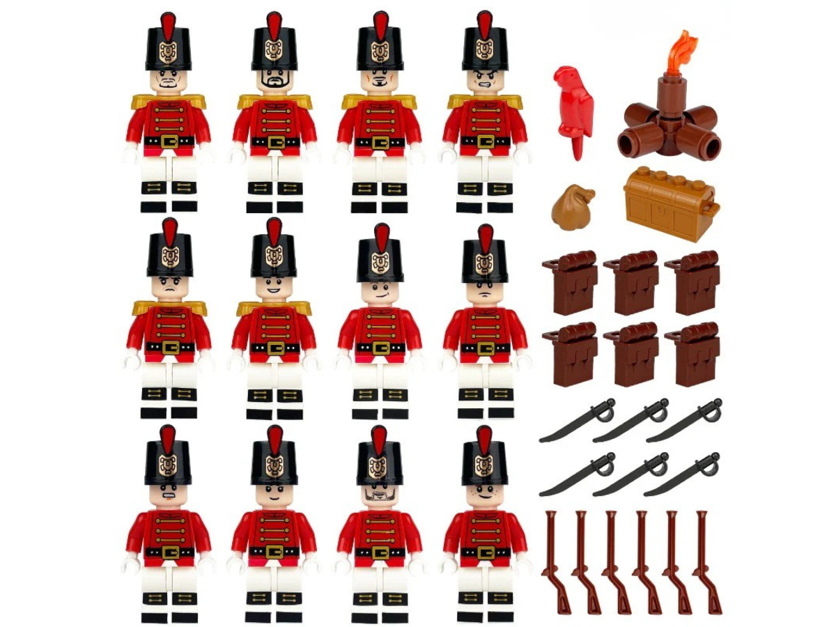 War of 1812 - Napoleonic - British Royal Guard - 12 Man Squad - Mil-Blox