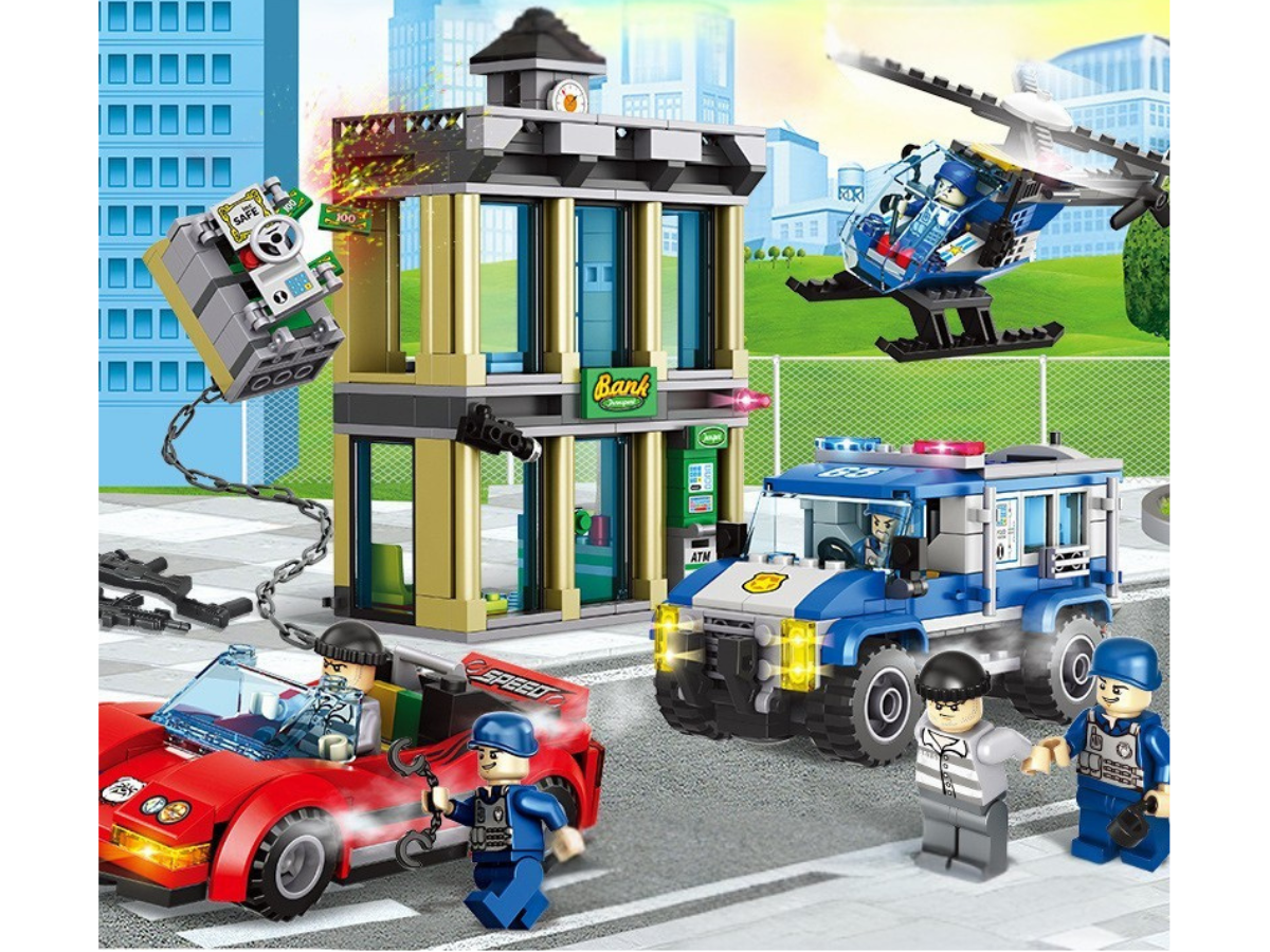 Police Bank Robbery Set - Mil-Blox