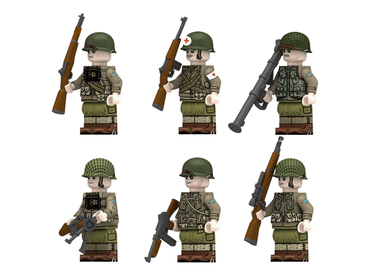 WWII - U.S. Army Ranger - 6 Man Squad - Mil-Blox