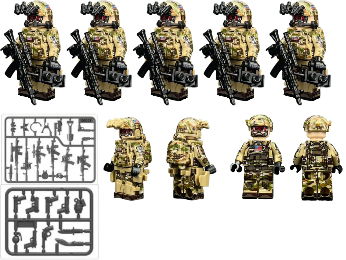 Navy Seal 5 Man Desert Team - Mil-Blox