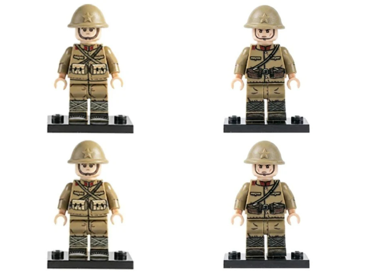WWII - Japanese Army - 4 Man Squad - Mil-Blox