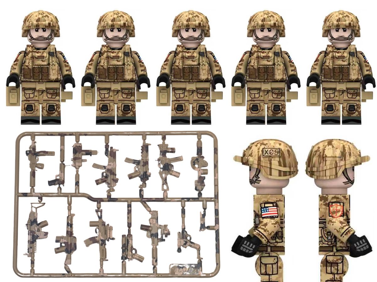 U.S. Army Special Forces 5 Man Squad - Mil-Blox
