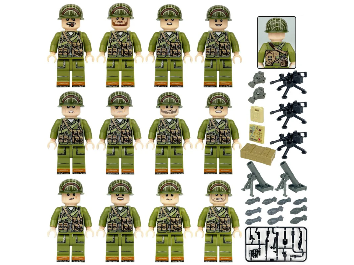 WWII - U.S. Marine Corps - 12 Man Platoon - Mil-Blox