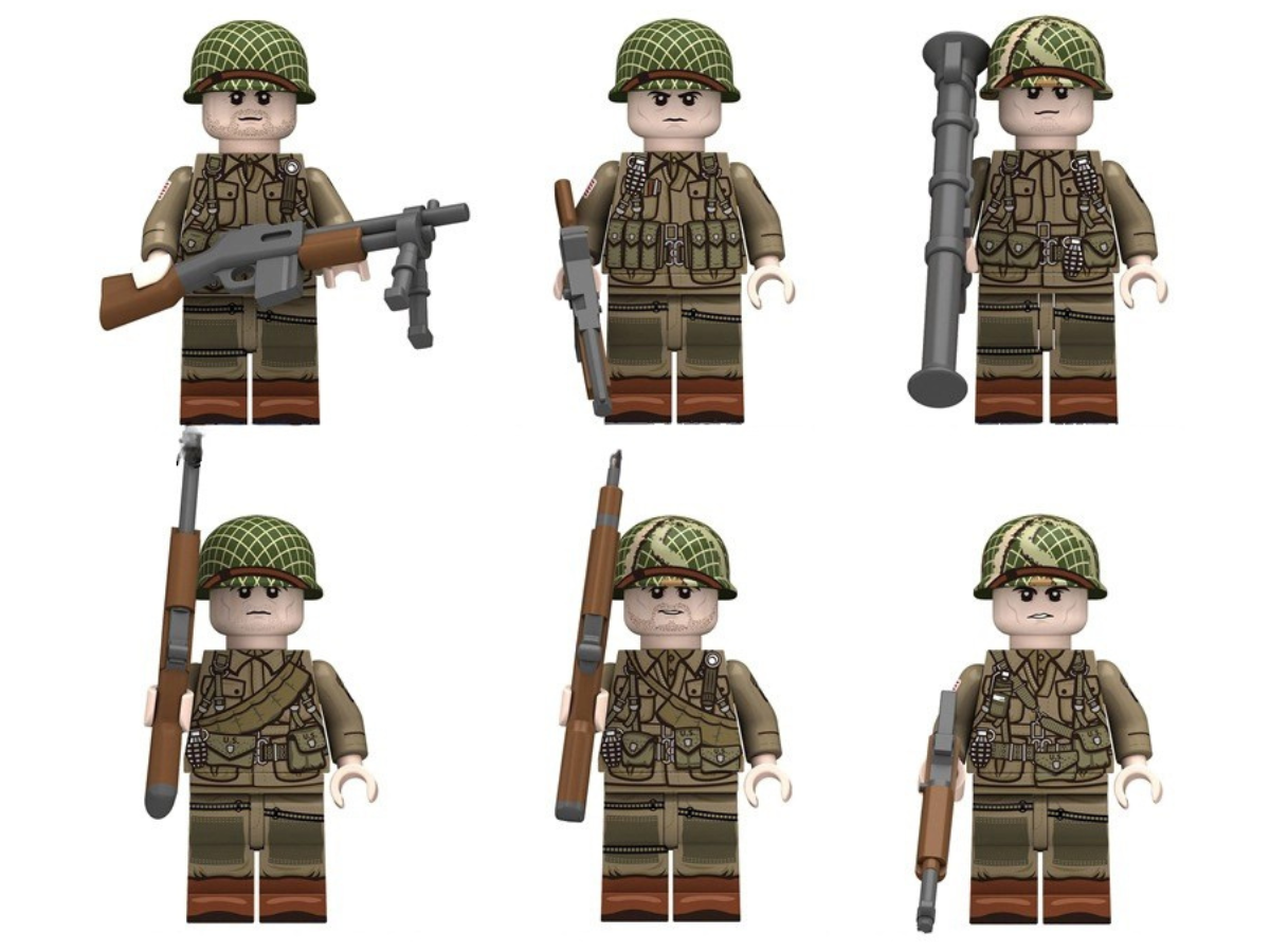 WWII U.S. Army 101st Airborne - 6 Man Squad - Mil-Blox