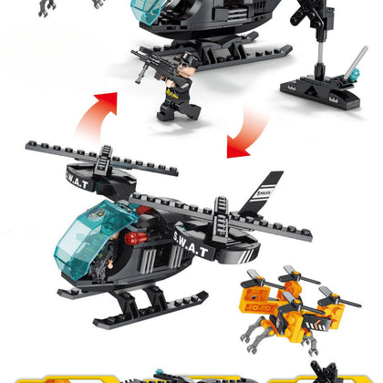 Police Swat Helicopter and Drone - Mil-Blox