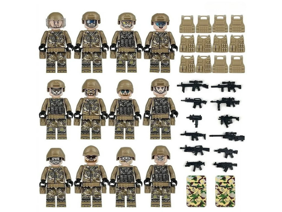 Seal Team With RHIB Landing Boat - Mil-Blox - Mil-Blox