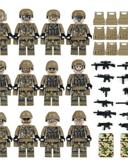 Seal Team With RHIB Landing Boat - Mil-Blox - Mil-Blox