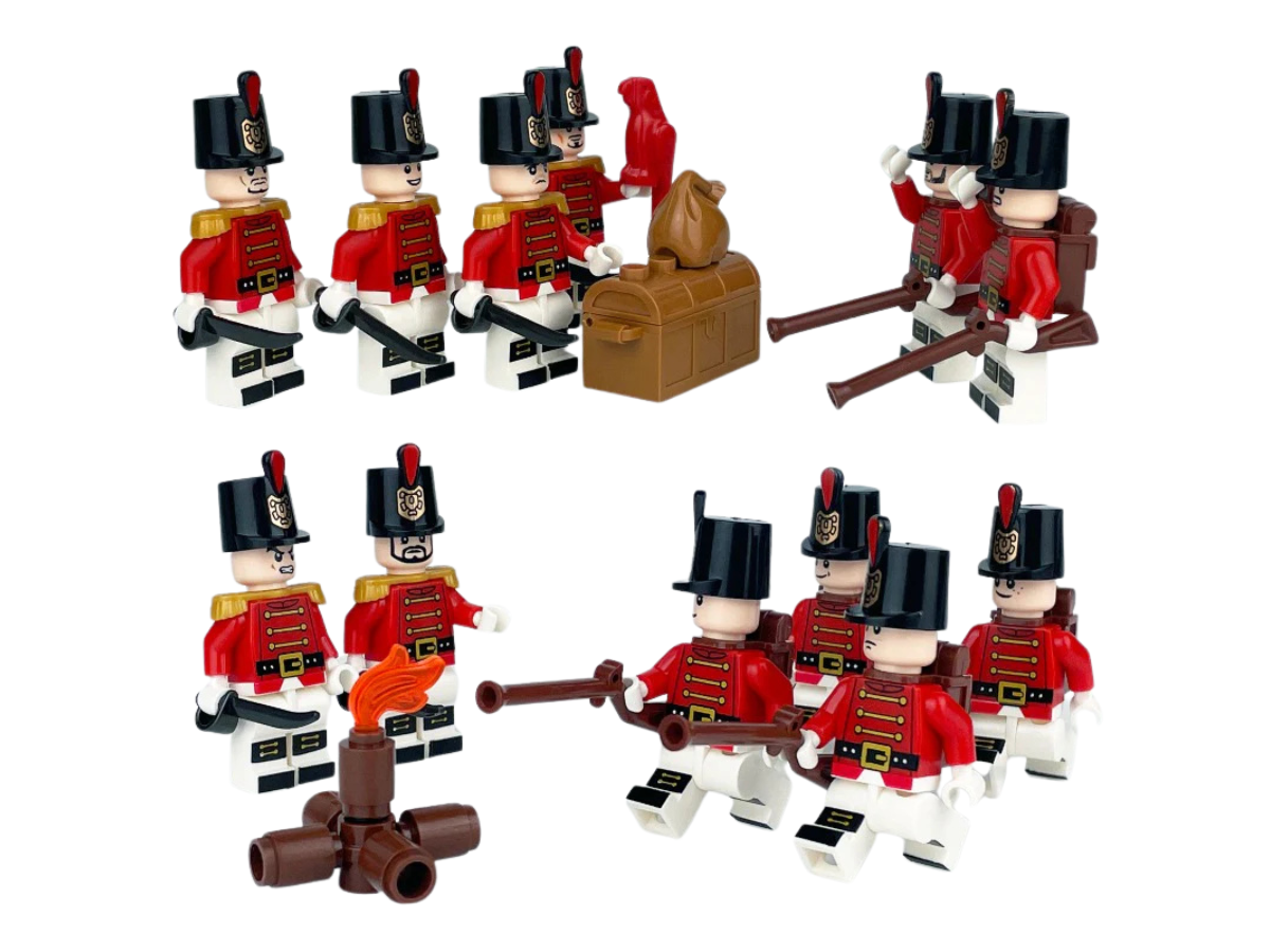 War of 1812 - Napoleonic - British Royal Guard - 12 Man Squad - Mil-Blox