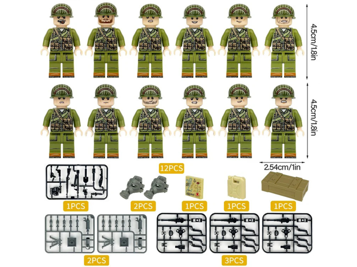 WWII - U.S. Marine Corps - 12 Man Platoon - Mil-Blox