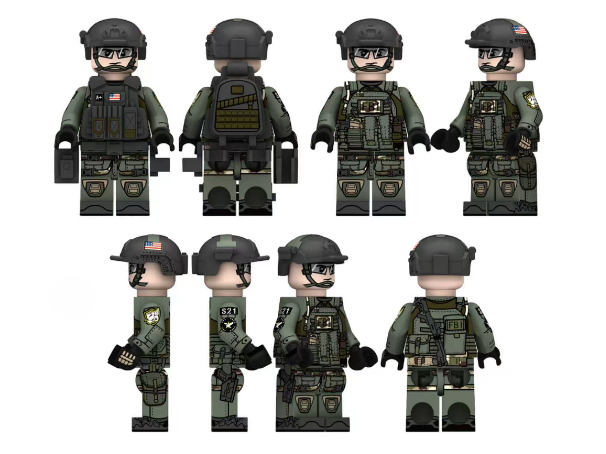 FBI SWAT 5 Man Squad - Mil-Blox