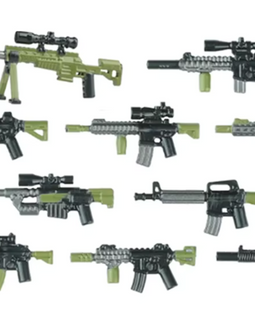 Modern U.S. Weapons Pack - Green and Black - Mil-Blox