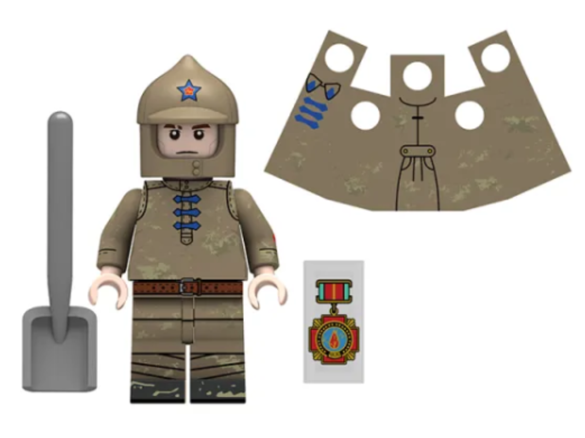 WWII - Russian Mixed Troops - 4 Man Squad - Mil-Blox - Mil-Blox