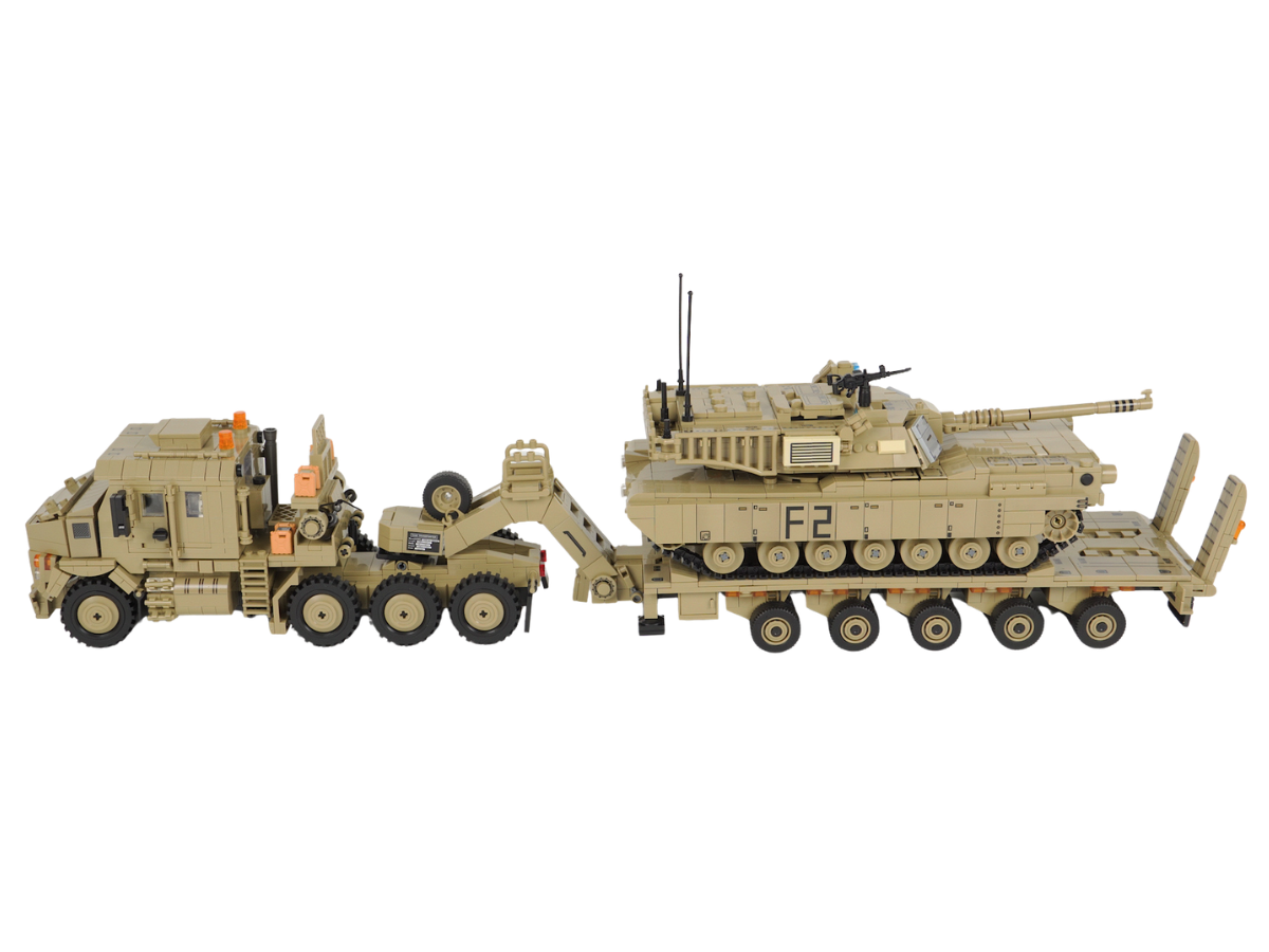 M1070 Tank Transport and M1A2 Abrams Tank - Legendary Series - Mil-Blox