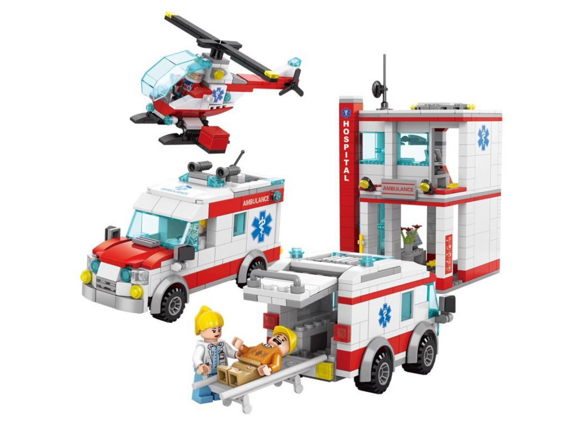 Hospital, Ambulance and Life Flight Set / Mobile Hospital - Mil-Blox