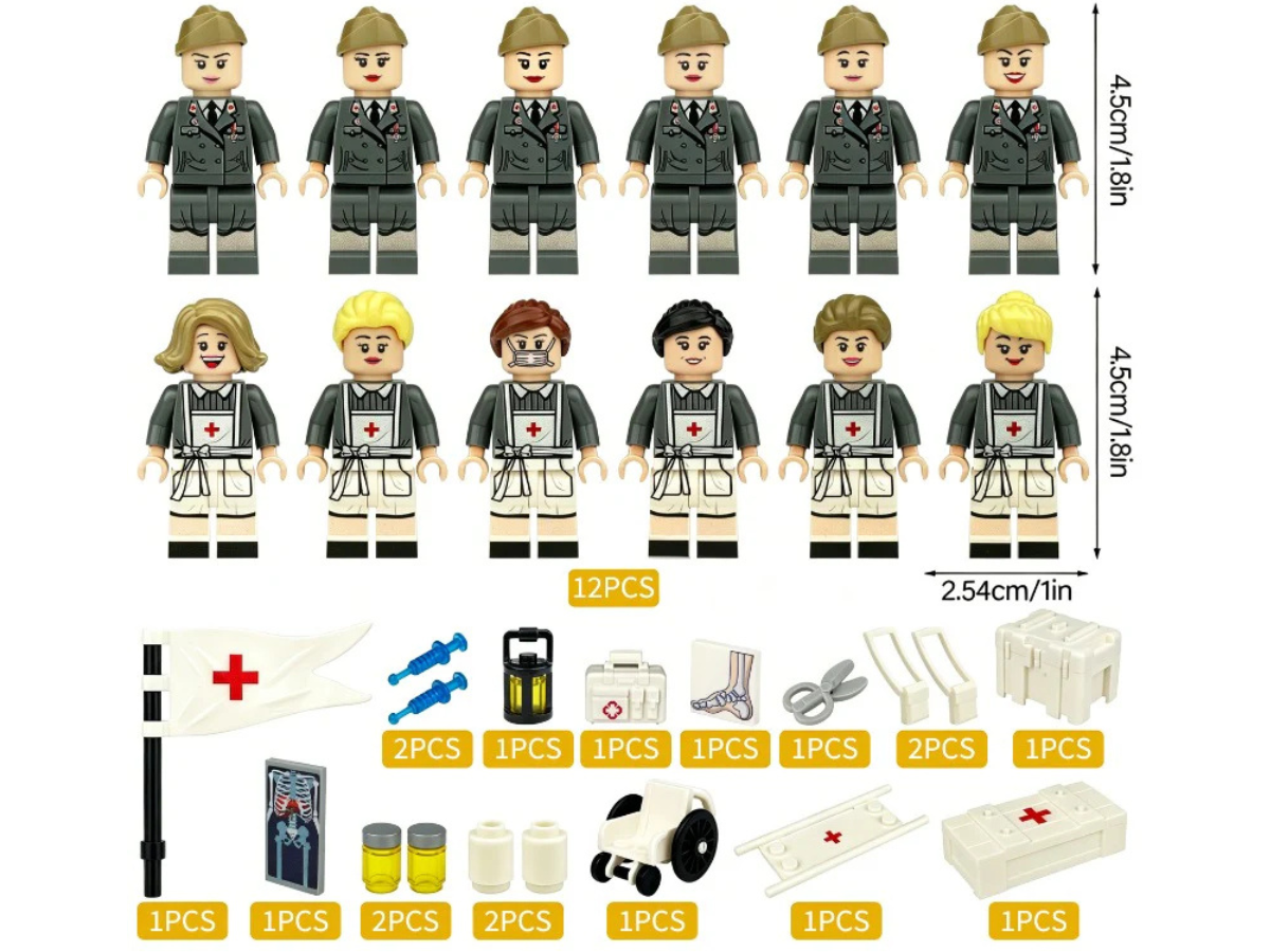 WWII - U.S. Army Hospital Staff - 12 Man Squad - Mil-Blox