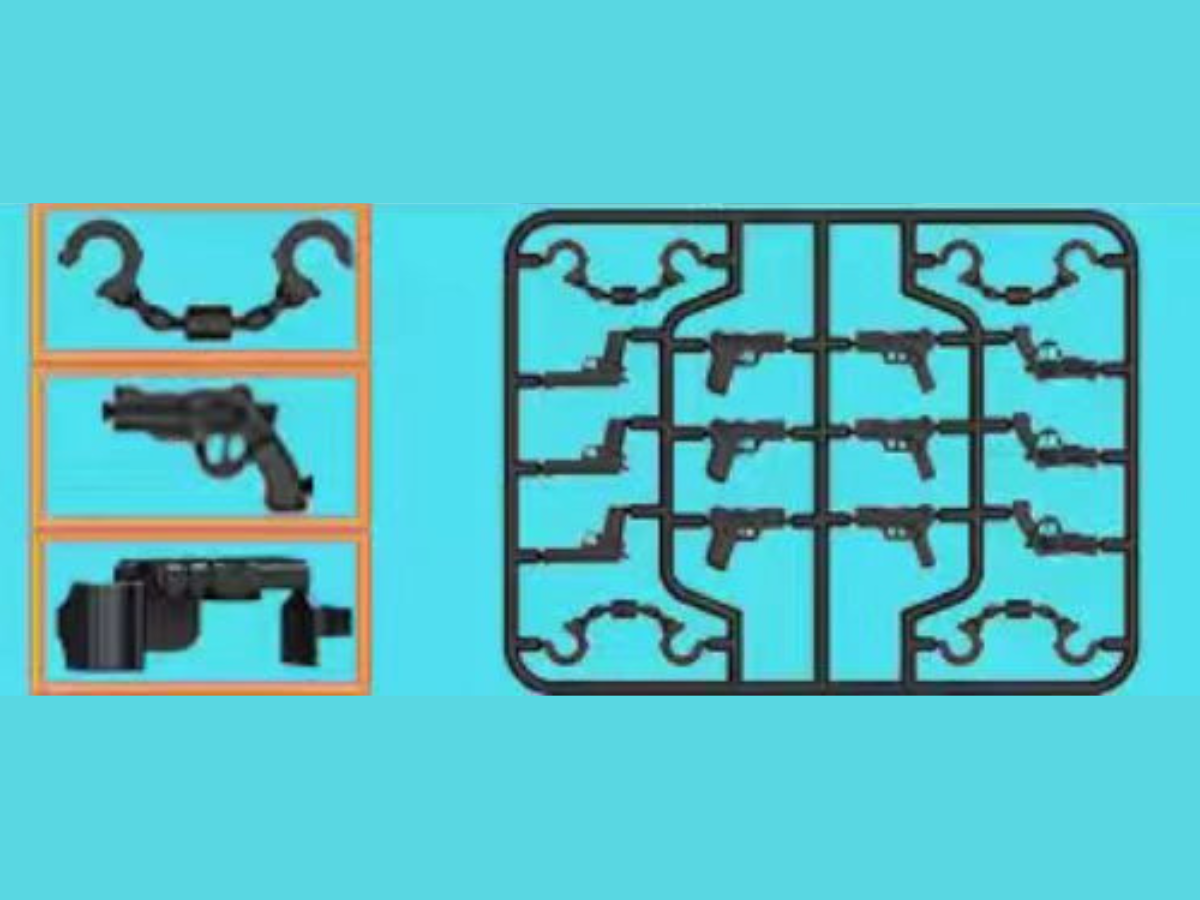 Cops and Robbers Six Man Set - Mil-Blox