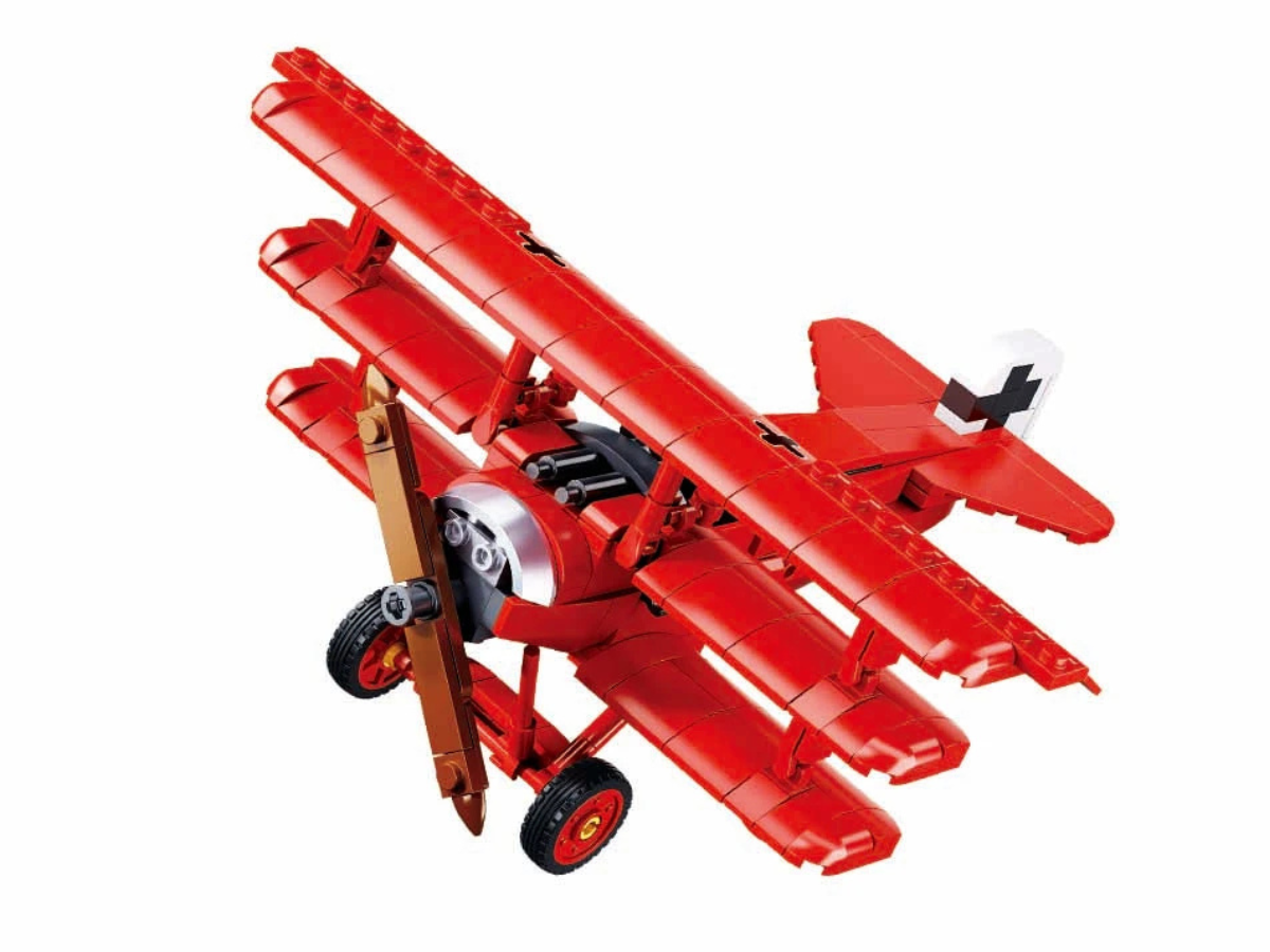 WWI - German Fokker DR-1S Red Baron Fighter - Mil-Blox - Mil-Blox