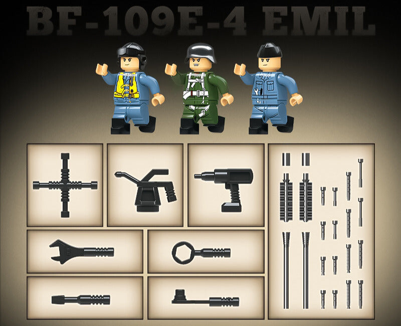 WWII - German BF-109E-4 Emil - Mil-Blox - Mil-Blox