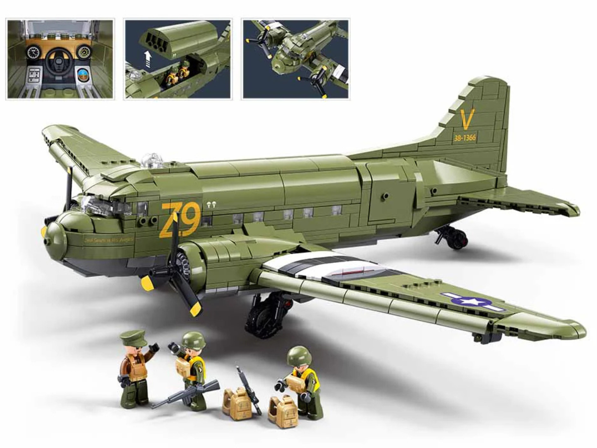 WWII - C-47 Skytrain OD Version - Mil-Blox