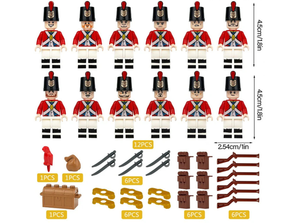 War of 1812 - Napoleonic British Army - 12 Man Squad - Mil-Blox