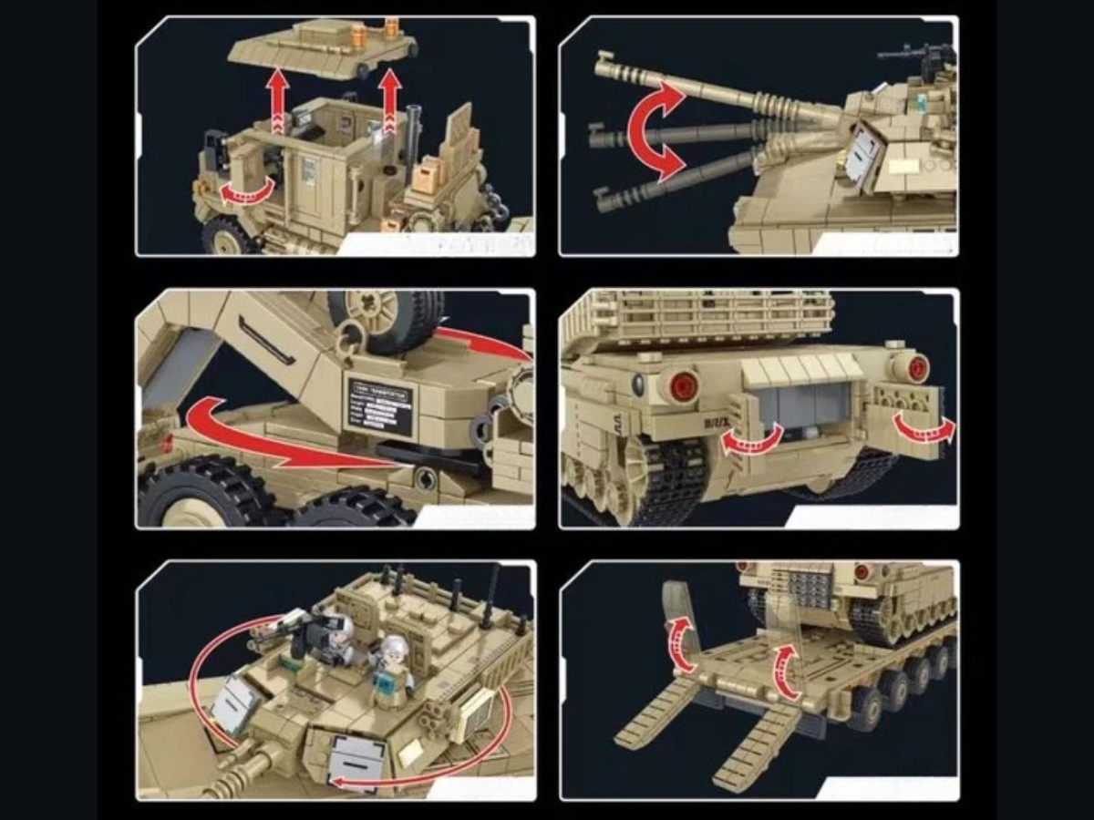 M1070 Tank Transport and M1A2 Abrams Tank - Legendary Series - Mil-Blox