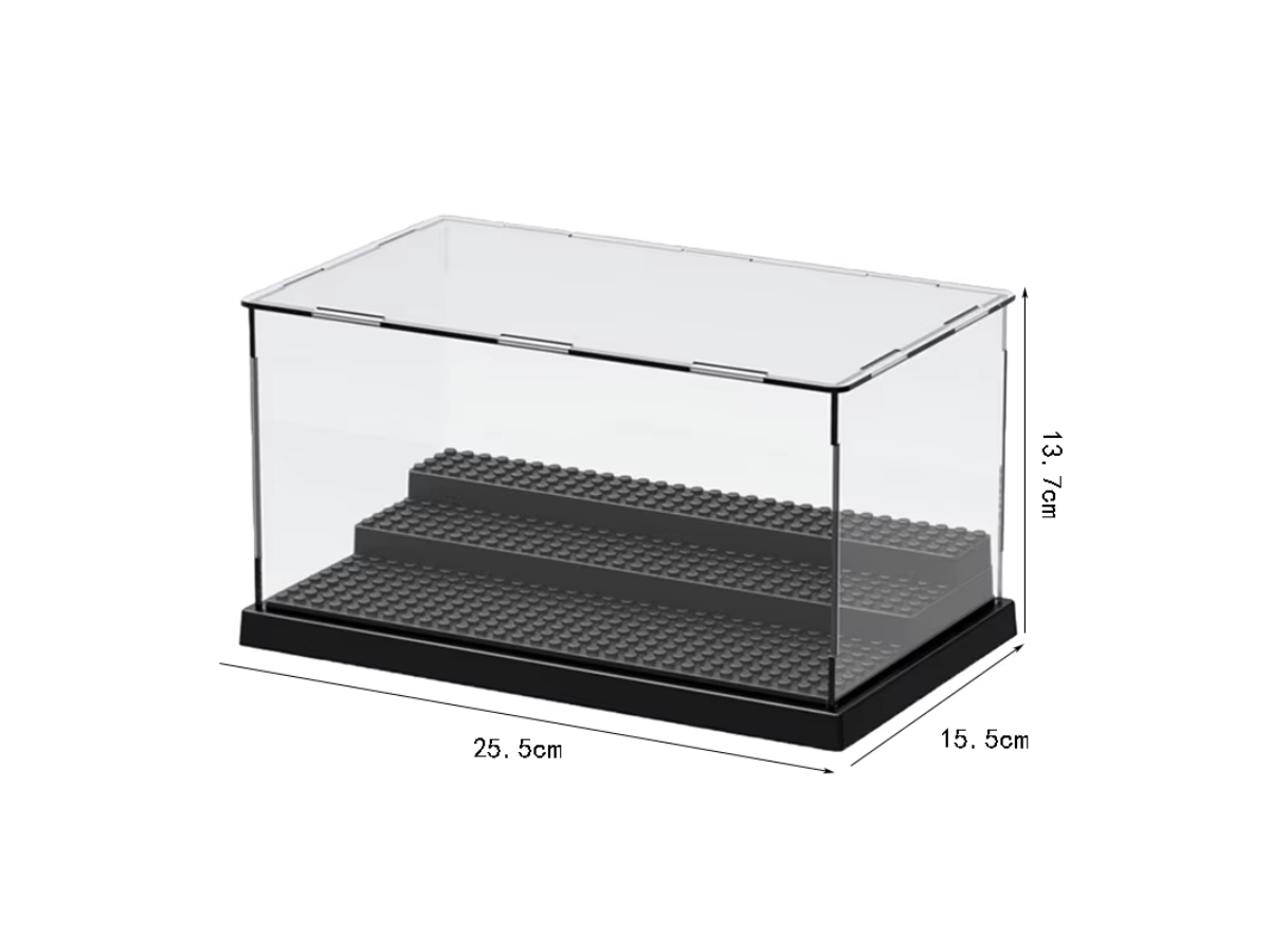 Large Adjustable Multi-Level Display Box - Grey - Mil-Blox