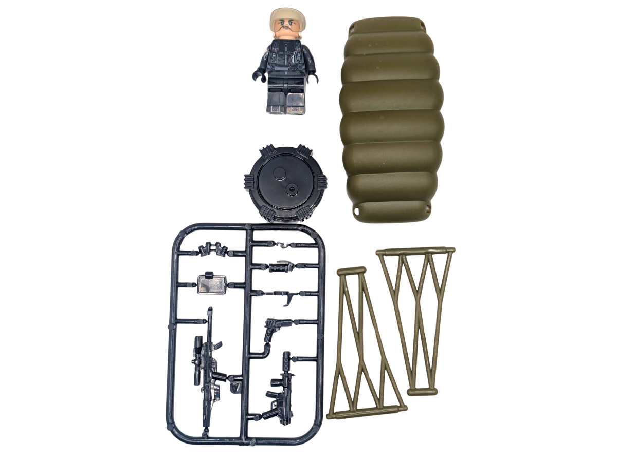 Black Ops Operator With Parachute - Mil-Blox - Mil-Blox