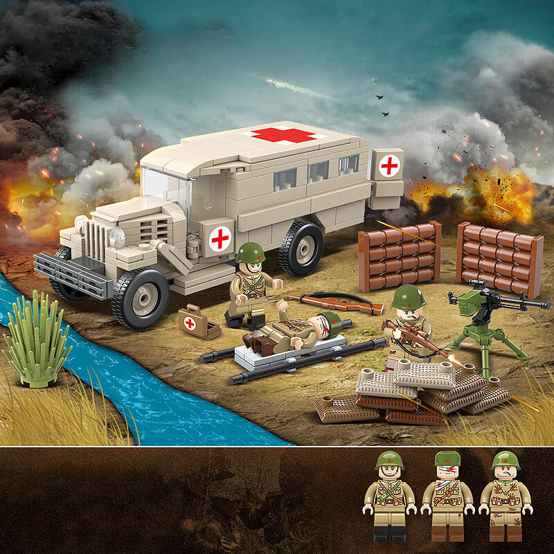 WWII - Russian Gaz 55 Ambulance - Mil-Blox - Mil-Blox