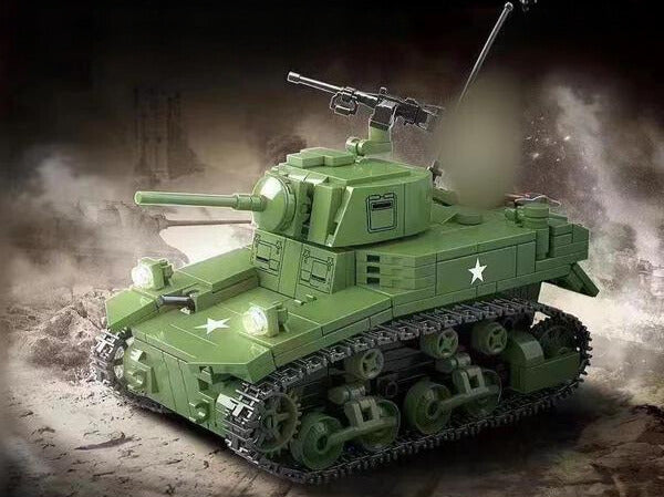 WWII - M3A1 - Stuart Light Tank - Mil-Blox - Mil-Blox