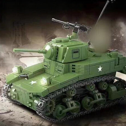 WWII - M3A1 - Stuart Light Tank - Mil-Blox - Mil-Blox