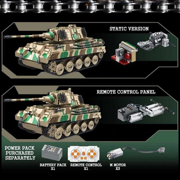 WWII - Remote Controlled German King Tiger Tank - Legendary Series - Mil-Blox - Mil-Blox