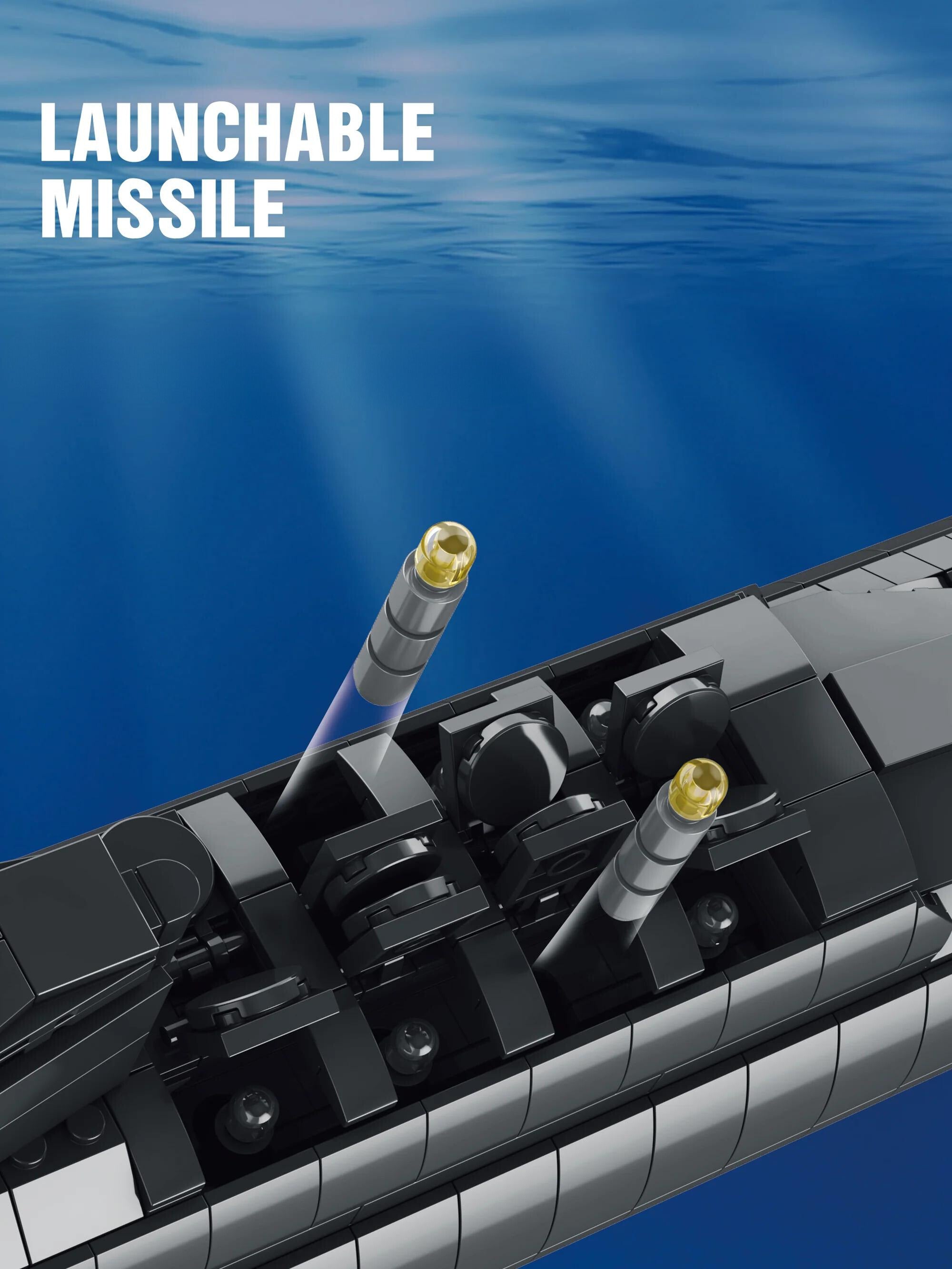 Sturgeon Class Nuclear Attack Submarine - Legendary Series - Mil-Blox - Mil-Blox